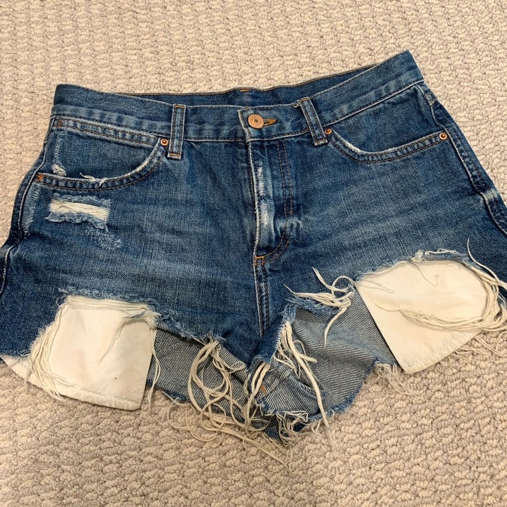 Topshop Moto denim shorts size 4 (US size)